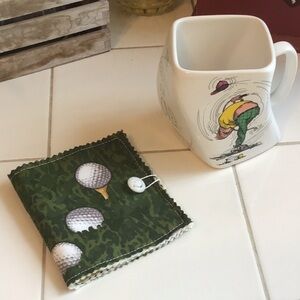Golf-Themed Tea Bag Wallet/Mug Combo